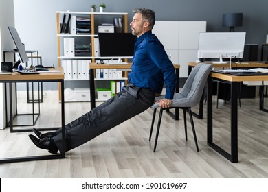 Triceps Dip Office Desk Chair Workout Exercise