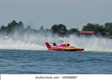 TRI-CITIES, WA - JULY 29: Jimmy Shane, Driving The U-5 Graham Trucking, Wins The Lamb Weston Columbia Cup Hydroplane Final On July 29, 2012 On The Columbia River In Tri-Cities, WA.