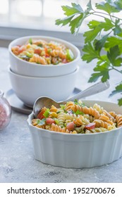 Tricolor Pasta Salad With Vegetables