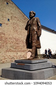 Trier, Germany - May 19, 2018: Karl Marx Statue