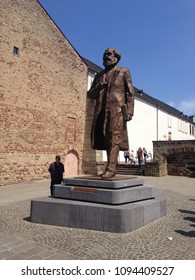 Trier, Germany - May 19, 2018: Karl Marx Statue