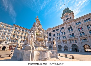 Trieste city hall on Piazza Unita d Italia square view, Friuli Venezia Giulia region of Italy