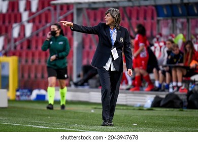 Trieste, Italy, September 17, 2021, Milena Bertolini (Head coach of Italy) during FIFA World Cup Women#39;s World Cup 2023 Qualifiers - Italy vs Moldova