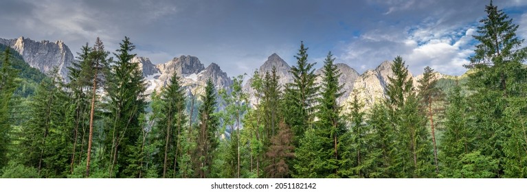 The Triglav National Park. Julian Alps. Mountain Range Of The Southern Limestone Alps. Slovenia.