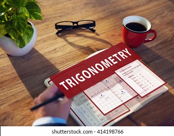 Trigonometry Mathematics Calculation Chart Concept