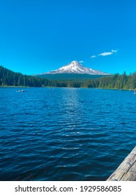 Trillium Lake In Mount Hood National Forest