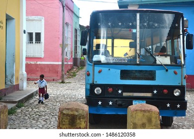 Trinidad, Cuba - 14/10/2013 : A Young Primary School Student.