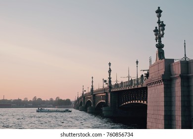 Trinity Bridge. Saint Petersburg. Russia