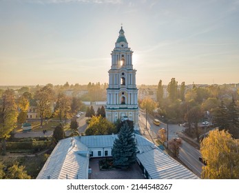 Trinity Monastery in Chernigov. Aerial drone view. - Shutterstock ID 2144548267