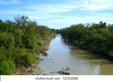 Trinity River Flowing Through Texas