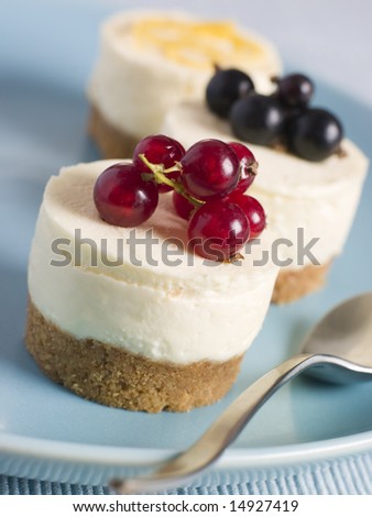 Trio of Individual Cheesecakes
