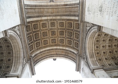 Triomphe Honours Those Who Fought And Died For France In The French Revolutionary And Napoleonic Wars.paris Ftance