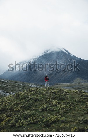 Similar – Image, Stock Photo Geiranger Fjord