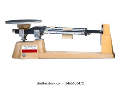 Triple beam balance in science laboratories isolated