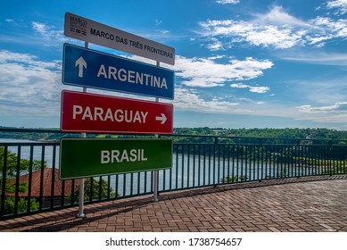 The Triple Frontier, A Tri-border Area 
Between Paraguay, Argentina And Brazil, Brazilian Side.
