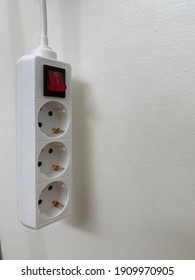 The Triple Power Plug Is White