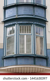 Triple Window At Building Exterior In Ljubljana