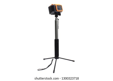 Tripod Webcam On White Background