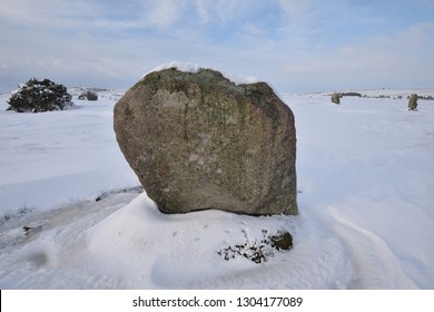 Trippet Stones Bodmin Moor Winter