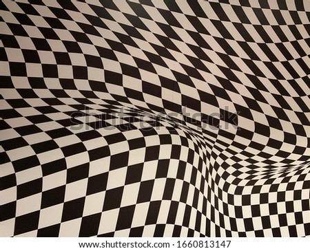 Trippy checkerboard picture taken in New York