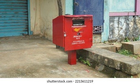 Trivandrum, India - October 4 2022: Post Box At Padmanabhapuram Fort 