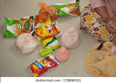 Trivandrum, Kerala, India, May 22, 2020: Food Kit Allotted By The Central Government For Free Distribution In Kerala As Part Of The Covid-19 Relief Package.                                  