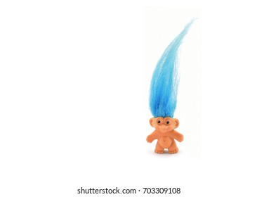 Troll or Elf on a white background
