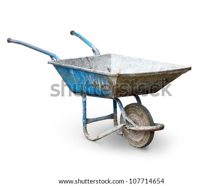 Trolley for Construction in white background