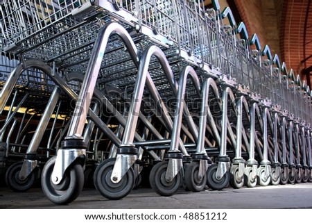 Similar – Image, Stock Photo Shopping cart detail