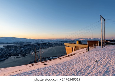 Tromso sunset view from Fjellheisen, Norway - Powered by Shutterstock