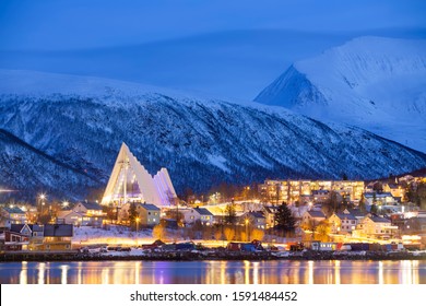 Tromso At Winter Time, Christmas In Tromso, Norway
