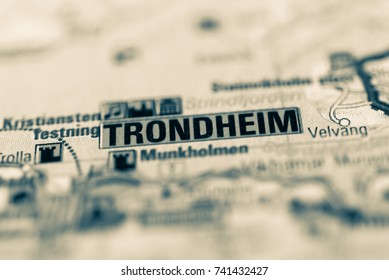 Trondheim on map.