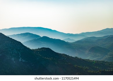 Troodos mountains in Cyprus, close to Mount Olympus, popular for area for tourists, hikes, and quads    - Shutterstock ID 1170521494