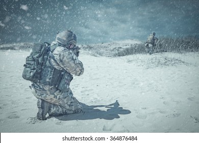 Troopers winter storm