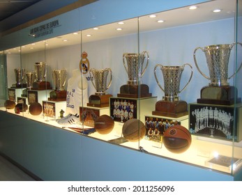 Trophies, Balls And T-shirts Gallery: Santiago Bernabéu Stadium. Madrid - Spain - November 2011.