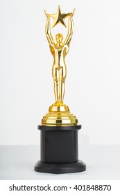 Trophy Award With White Background.