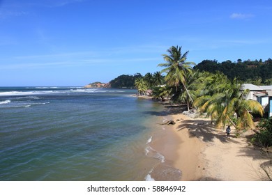 Tropical Beach On Dominica, Caribbean Sea