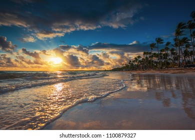 Tropical beach in Punta Cana, Dominican Republic