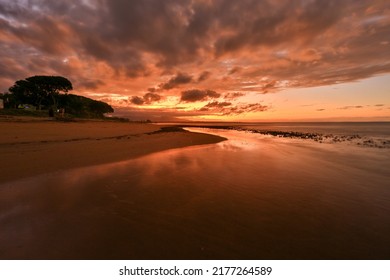 Tropical Beach Sunset In Far North Queensland