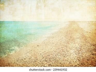 Tropical Beach Vintage Background