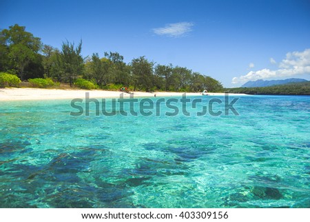Tropical beaches on Jaco island in East Timor