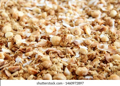 Tropical Coconut Macadamia Nut Granola