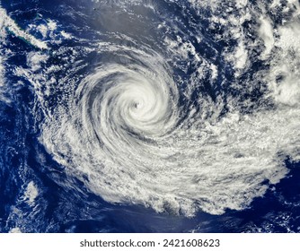 Tropical Cyclone Jasmine 10P in the southern Pacific Ocean. Tropical Cyclone Jasmine 10P in the southern Pacific Ocean. Elements of this image furnished by NASA. - Powered by Shutterstock