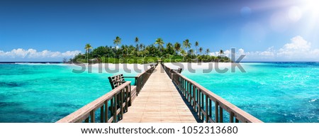 Tropical Destination - Pier For Paradise Island
