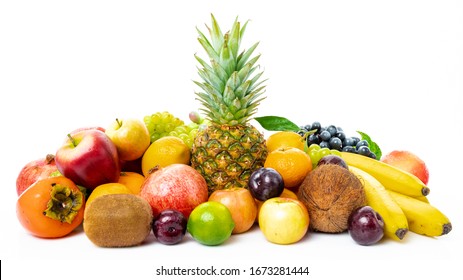 Tropical Fruit Isolated On A White Background