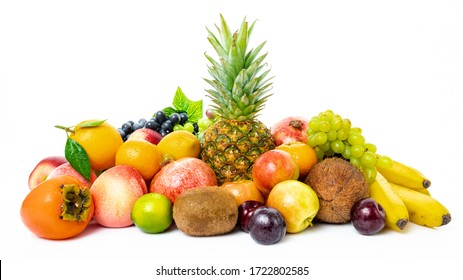 Tropical Fruit Isolated On A White Background