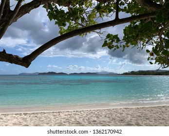 Tropical Island Beach Landscape St Thomas Stock Photo 1362170942 ...