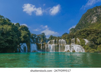 a Tropical jungle resort with waterfalls in Thailand - Powered by Shutterstock