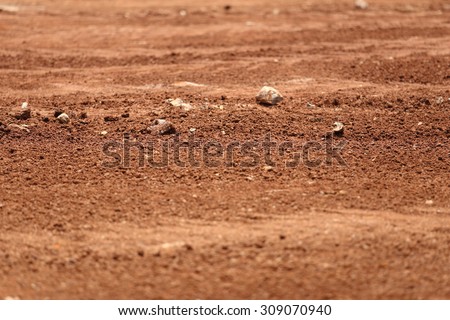 Tropical laterite soil or red earth background