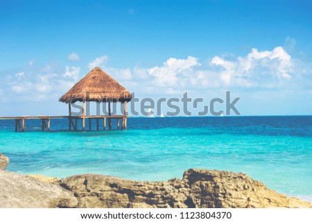 Tropical Paradise Wallpaper Image Caribbean Sea Stock Photo Edit